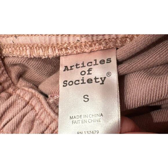 Articles Of Society Women’s Size Small Pink Ginger Jumpsuit Molokai Utilty Boho - Picture 5 of 11